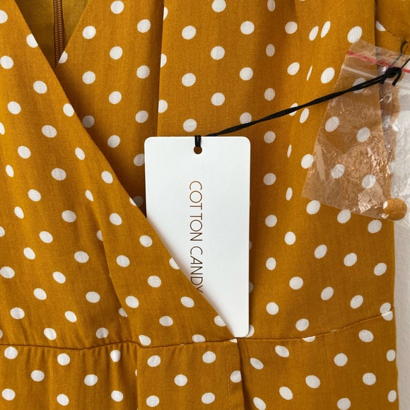 Yellow Polka Dot Romper - Picture 3 of 5